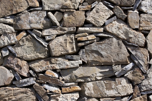 wall natural stone layered