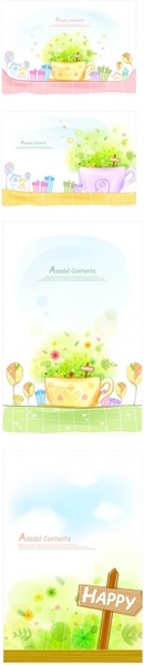 warm and sweet and lovely background vector