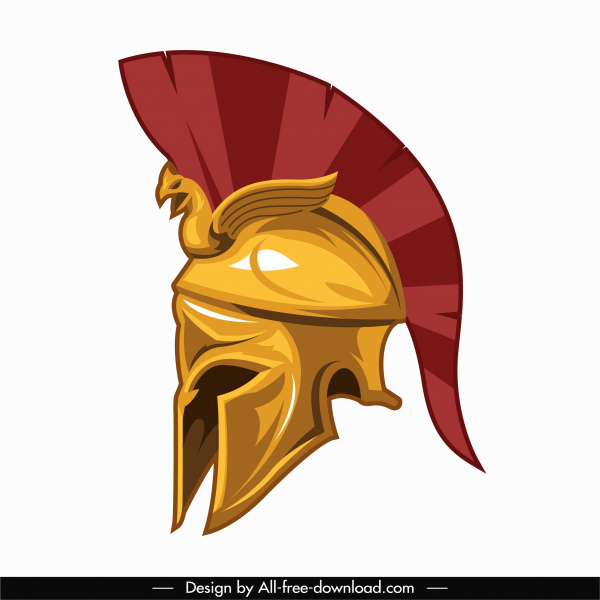 warrior armor icon helmet sketch classic 3d