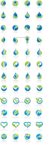 water droplets round heartshaped vector graphics and other practical