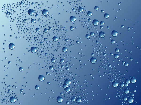 Water Drops Vector Graphic