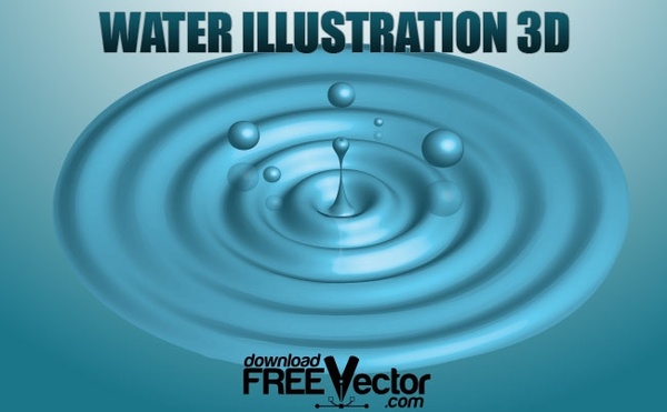 Water Illustration 3D