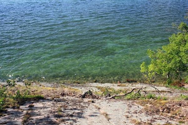 water of the seaway at wellesley island state park new york