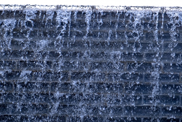 water over the wall