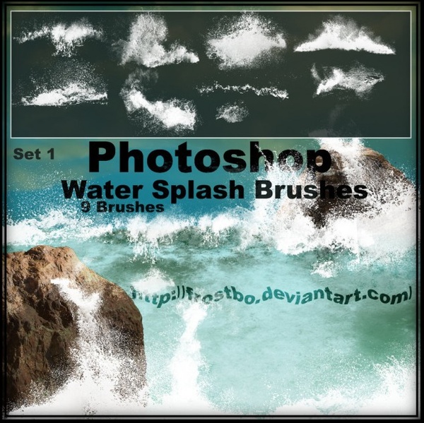 digital painting photoshop water brushes