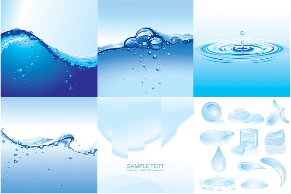 water theme vector