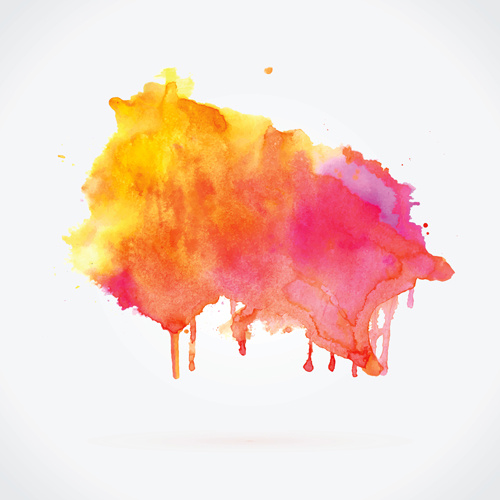 watercolor grunge effect vector 