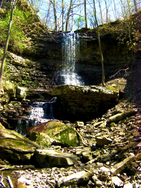waterfall green nature