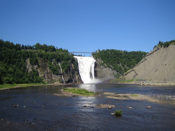waterfall landscape water