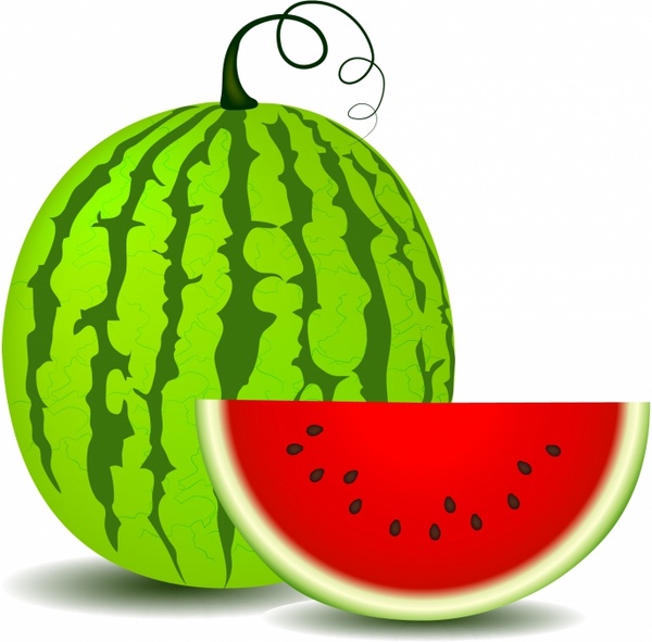 Watermelon clip art Vectors graphic art designs in editable .ai .eps .svg f...