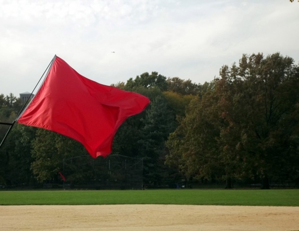 waving the red flag