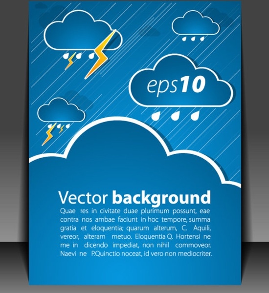 weather effects card 05 vector