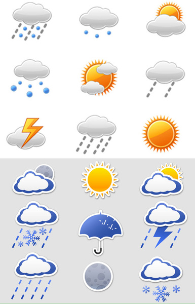 weather icon vector vector