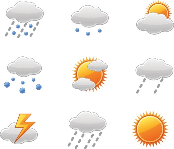 weather icons vector