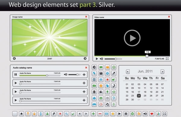 web design elements vector 3