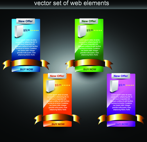 web design stylish banner vector graphic 