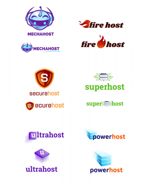 web hosting vect psd logo templates 