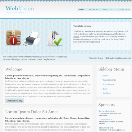 Web Vision Template