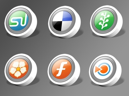 WebDev Social Bookmark icons pack