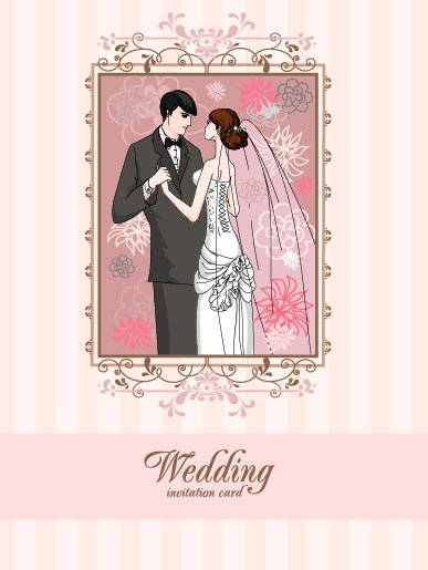 wedding card background vector free download