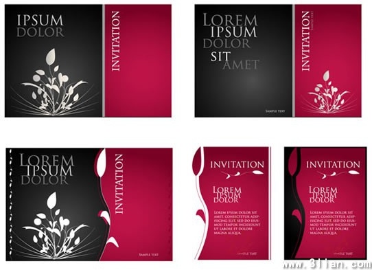 Wedding invitation template coreldraw free vector download ...