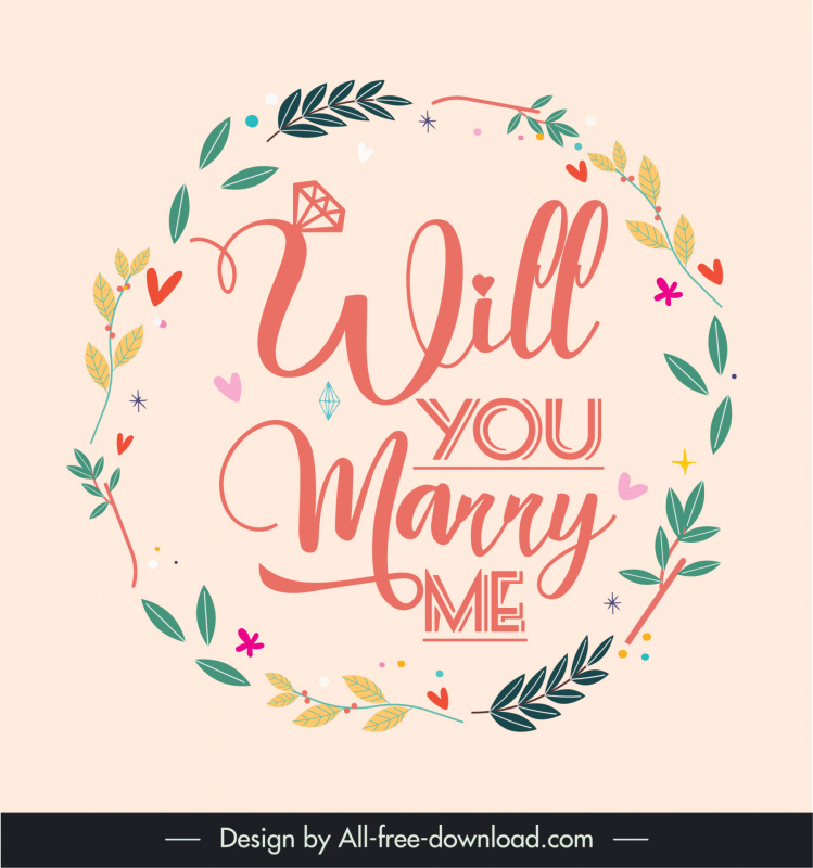 wedding quotes for any speech design elements circle layout elegant texts leaves hearts decor