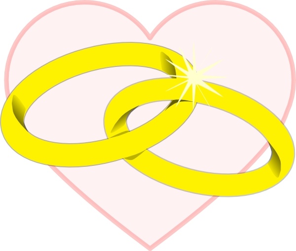 Wedding Rings2 clip art Free vector in Open office drawing ...