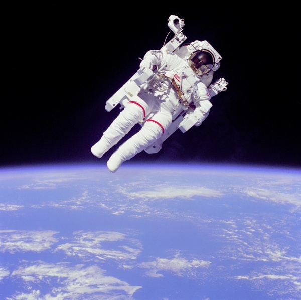 weightless float astronaut