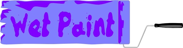 Wet Paint Sign clip art