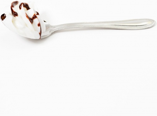whipped cream and spoon