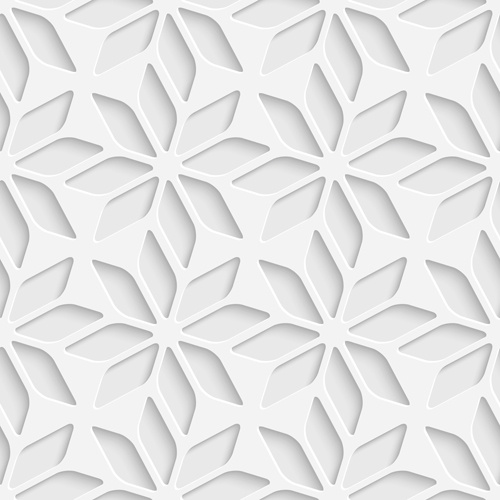 white decorative pattern vector background