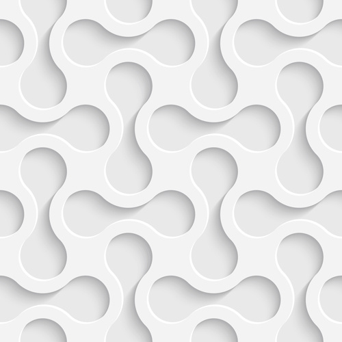 white decorative pattern vector background 
