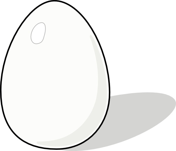 White Egg clip art 