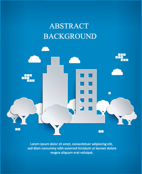 White paper cut city background vector Vectors graphic art designs in  editable .ai .eps .svg .cdr format free and easy download unlimit id:545762