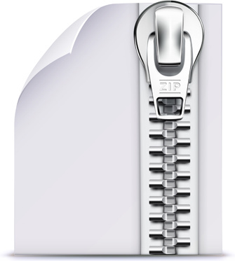 white zipper design background vector