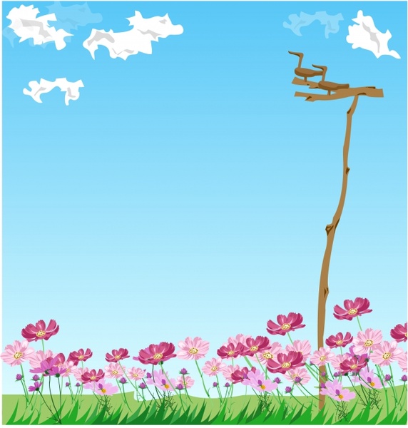 Wild flowers vector Free vector in Adobe Illustrator ai ( .ai ) vector