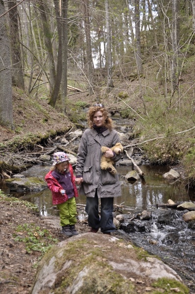 wilderness water courses mother with child