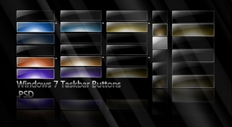 win7 style black cool button templates 