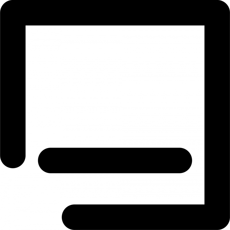 window minimize icon flat contrast squared lines sketch