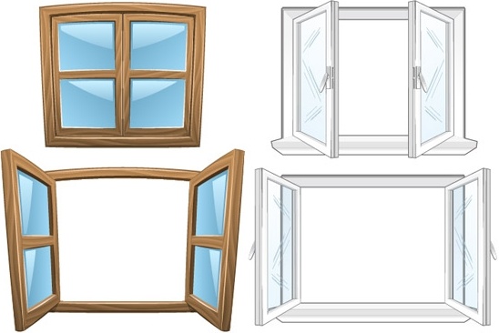 window vector