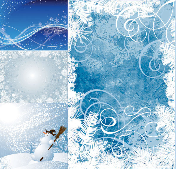 winter background vector 