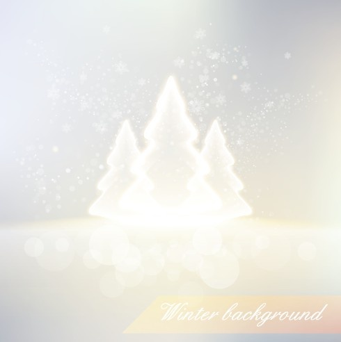 winter design elements vector background