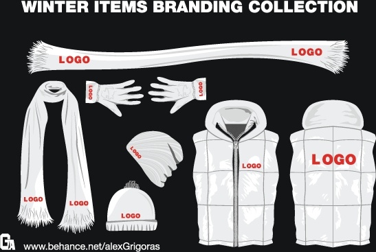 Winter Items Branding Collection