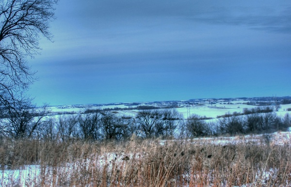 winter landscape overlook in madison wisconsin