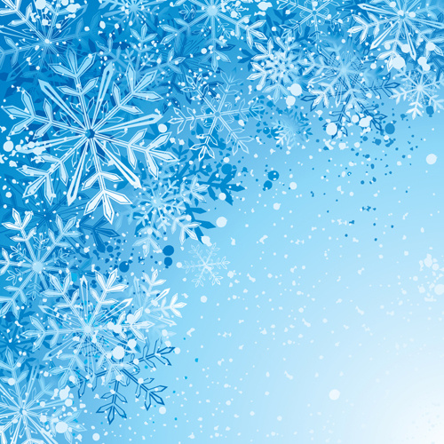 winter snowflake backgrounds art design vector 