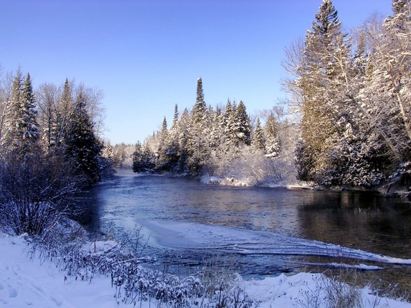 wisconsin namekagon river winter
