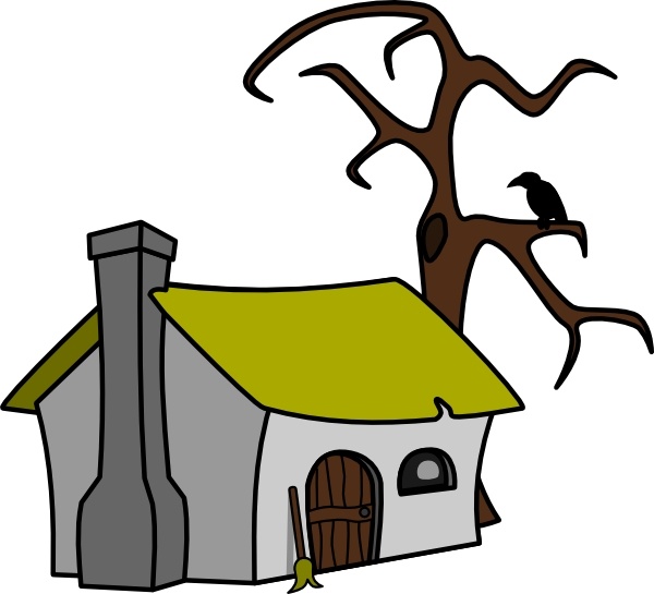 Witch Cottage clip art