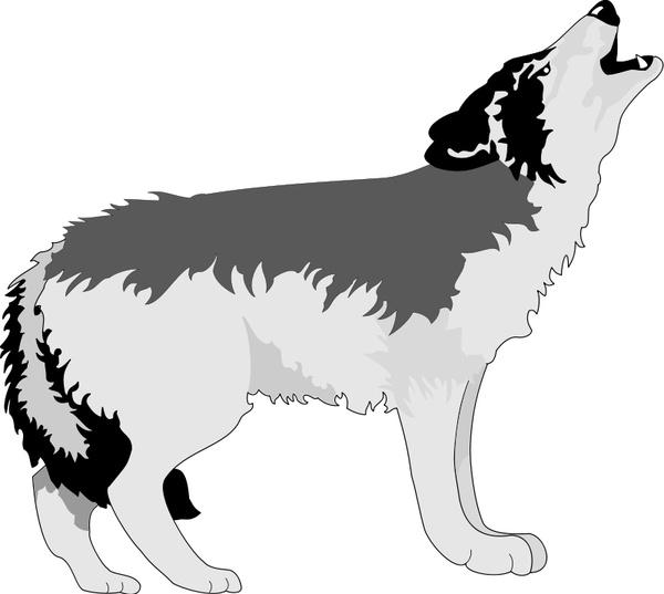 Download Wolf 2 Free vector in Open office drawing svg ( .svg ...