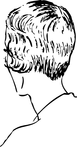 Woman S Bob Haircut Rear clip art