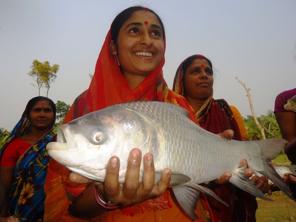women operated aquaculture